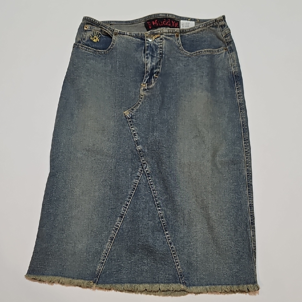 Mudd Blue Denim Jean Skirt